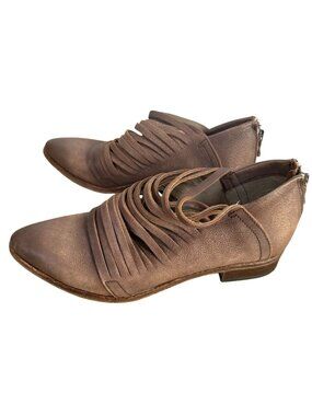 Free People Lost Valley Ankle Boots Leather Strappy Boho Festival Hippie Sz 37